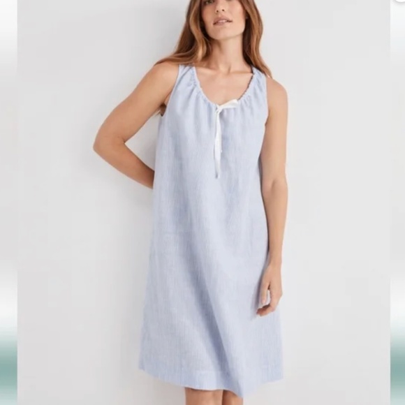 Haven Well Within Other - Haven Well Within Linen cotton pinstripe Sleep Dress